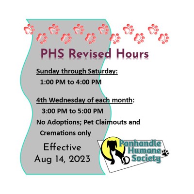 Revised Shelter Hours